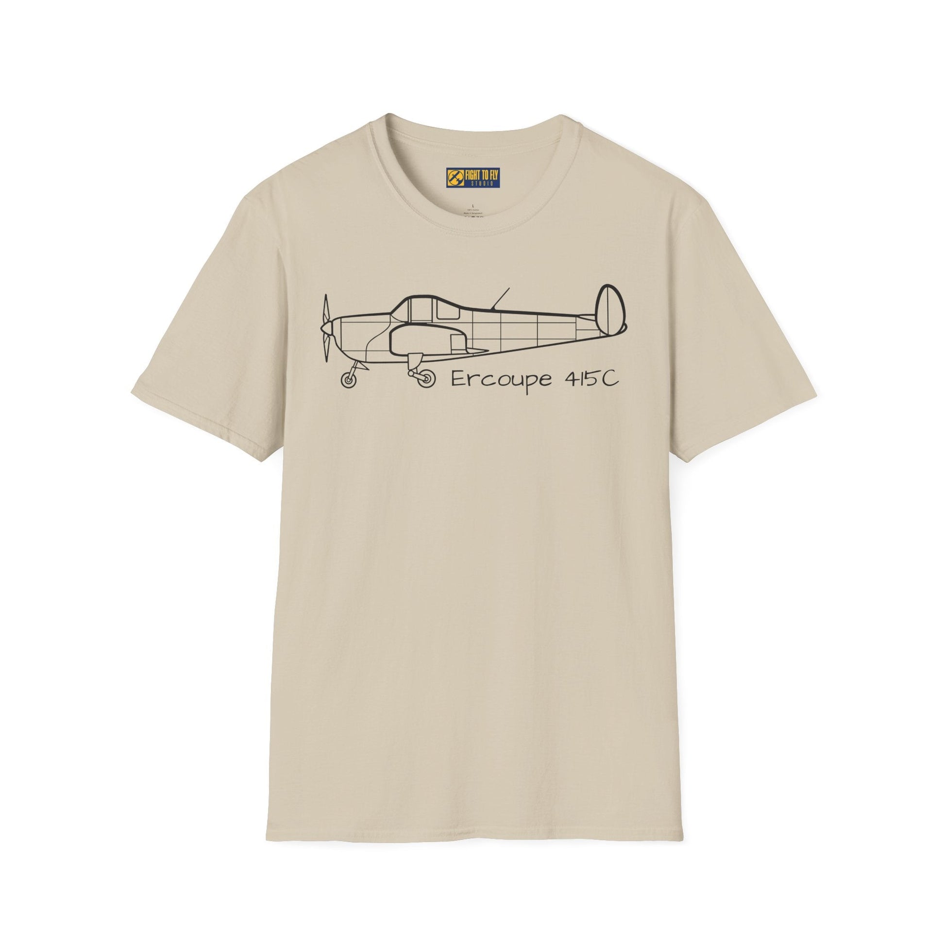 Ercoupe 415 Side Profile T-Shirt – Classic Aircraft Tee - Gifts for pilots - Aviation apparel