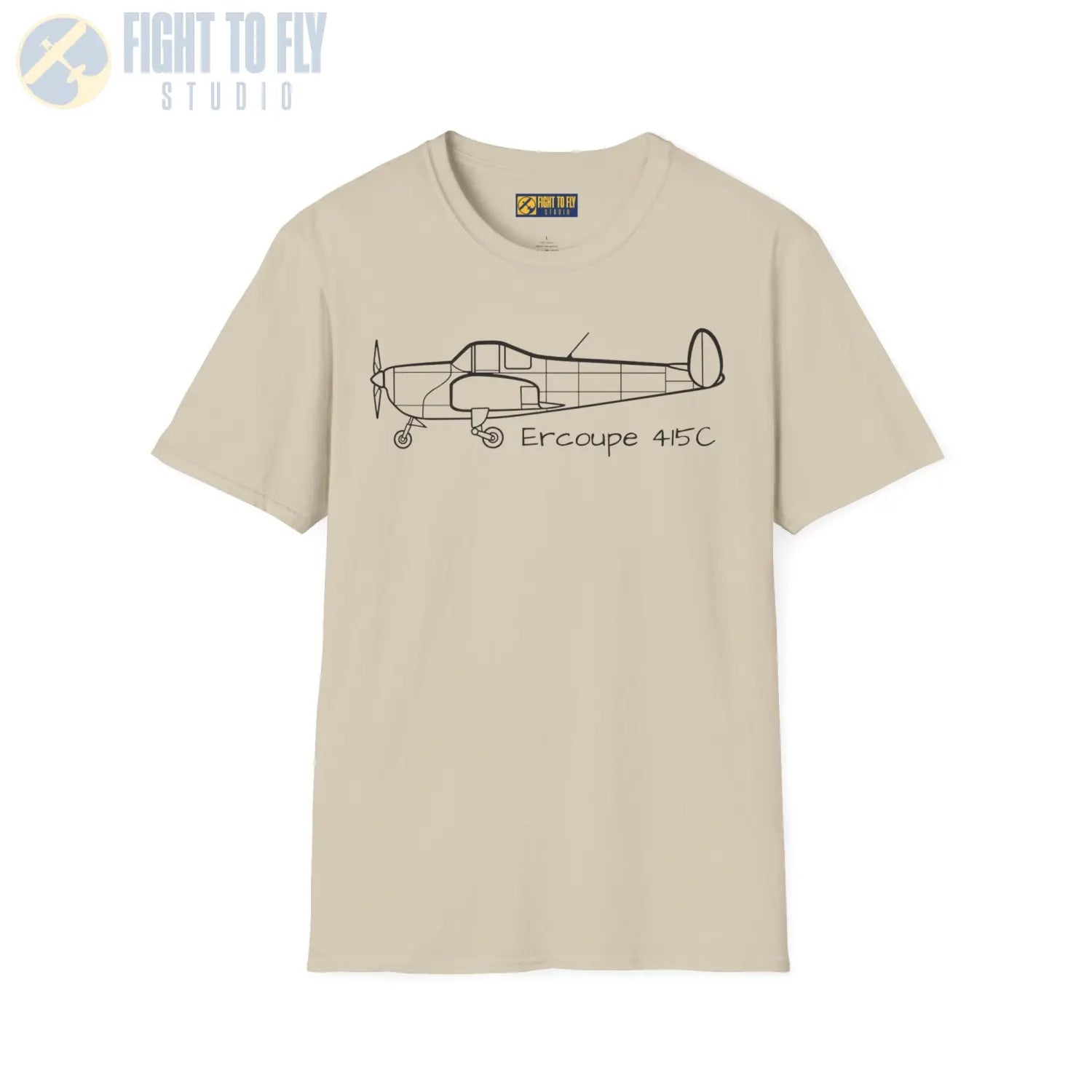 Ercoupe 415 Side Profile T-Shirt - Pilot gifts - WWII warbird t-shirt
