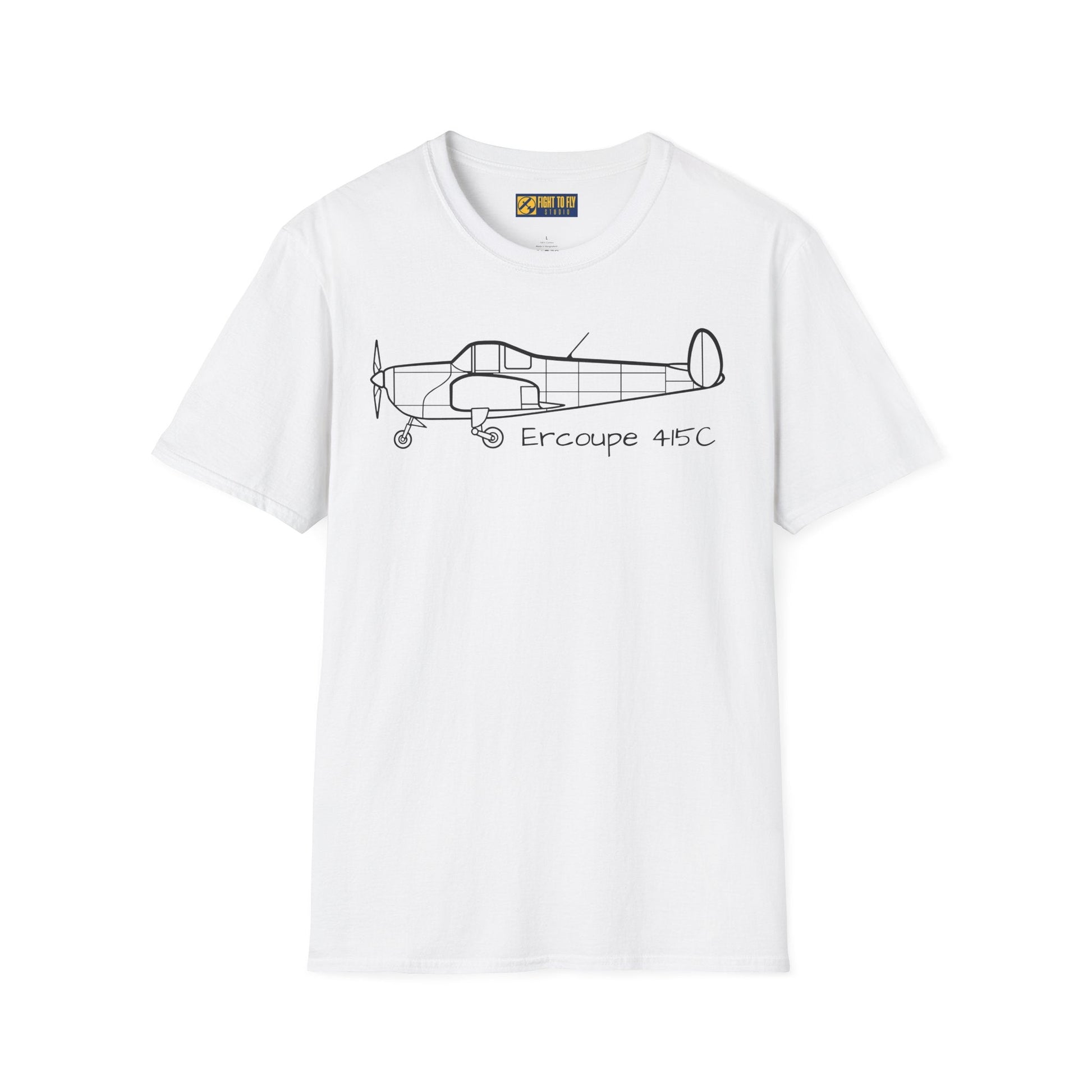 Ercoupe 415 Side Profile T-Shirt – Classic Aircraft Tee - Gifts for pilots - Aviation apparel