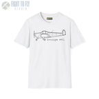 Ercoupe 415 Side Profile T-Shirt - Pilot gifts - WWII warbird t-shirt