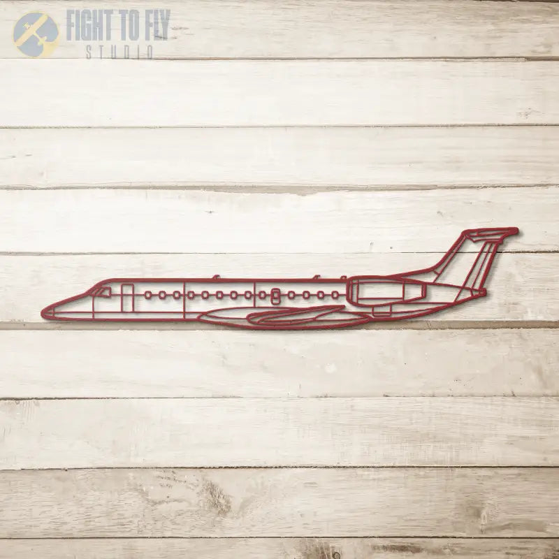ERJ135 Die Cut Metal Wall Art - Sign - Pilot gifts - WWII warbird t-shirt