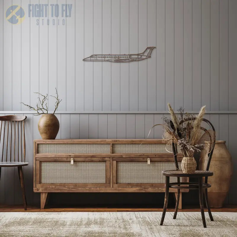 ERJ135 Die Cut Metal Wall Art - Sign - Pilot gifts - WWII warbird t-shirt