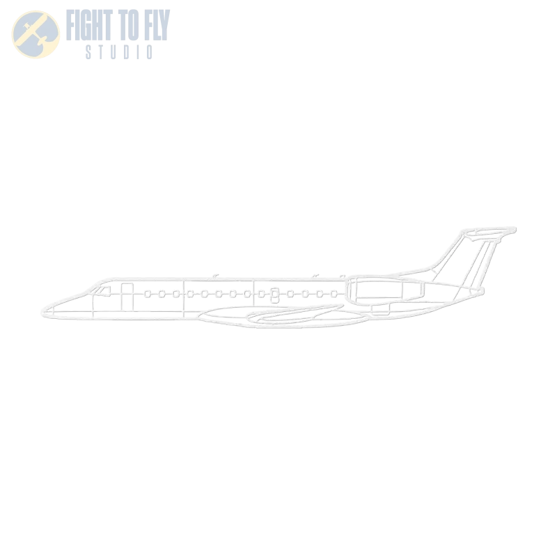 ERJ135 Die Cut Metal Wall Art - Sign - Pilot gifts - WWII warbird t-shirt