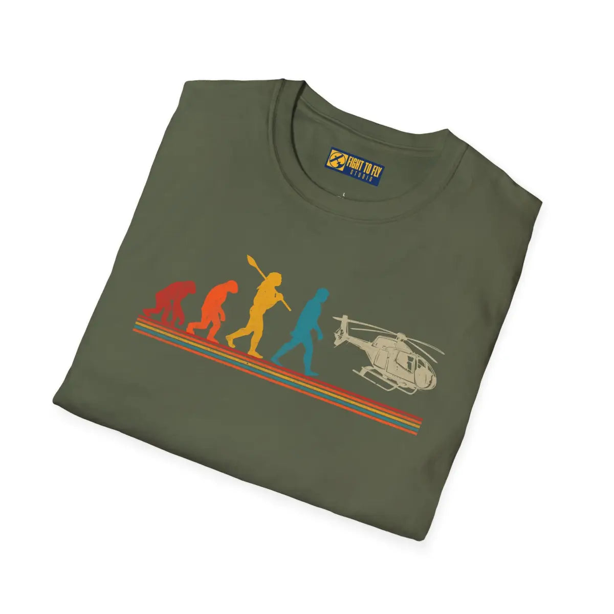 Evolution of Man T-Shirt - Pilot gifts - WWII warbird t-shirt