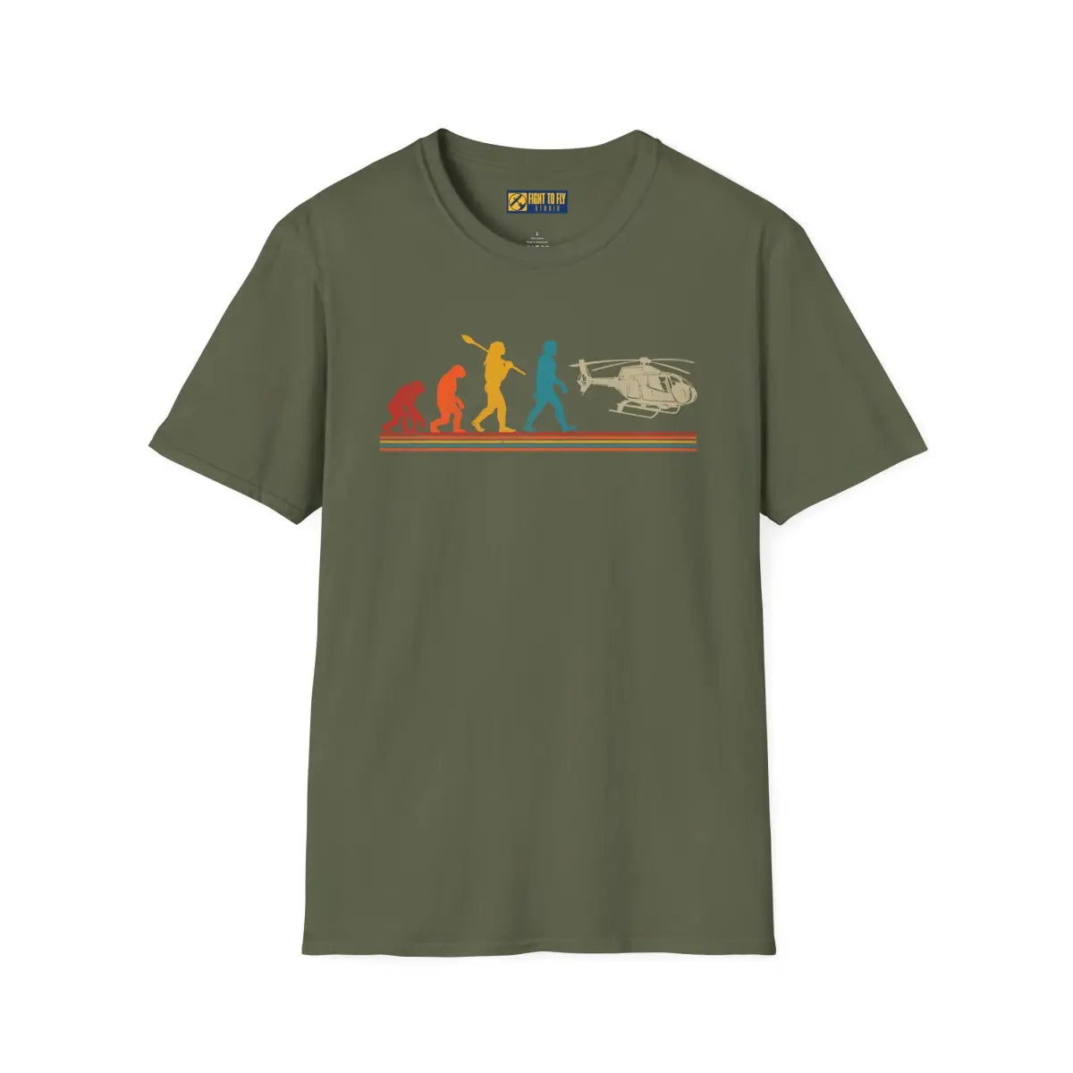 Evolution of Man T-Shirt - Pilot gifts - WWII warbird t-shirt