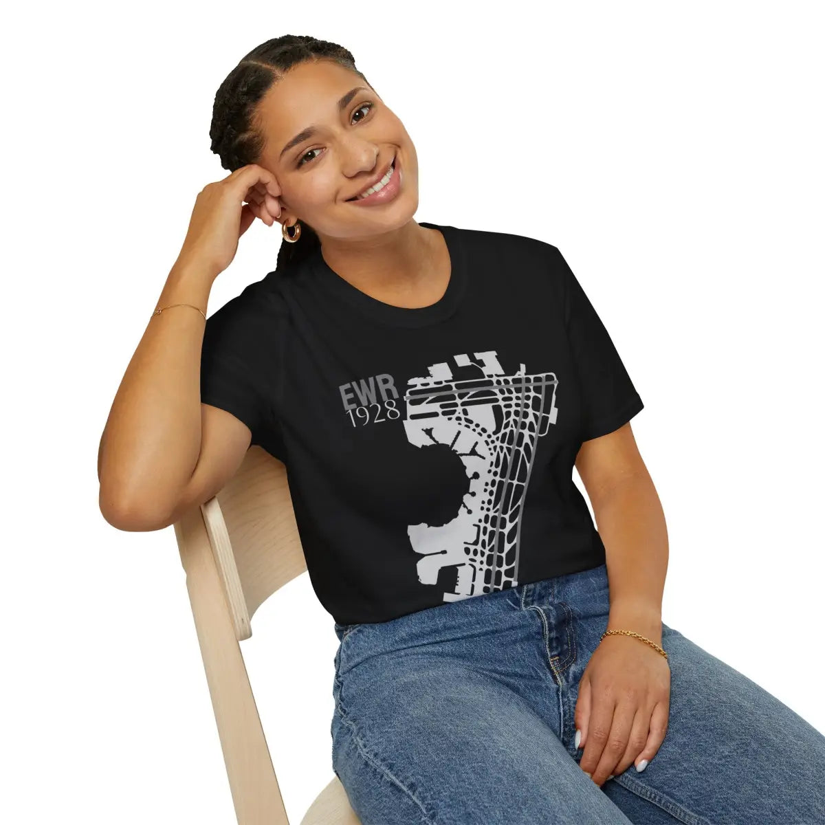 EWR Newark Liberty International 1928 - Tee - T-Shirt - Gifts for pilots - Aviation apparel