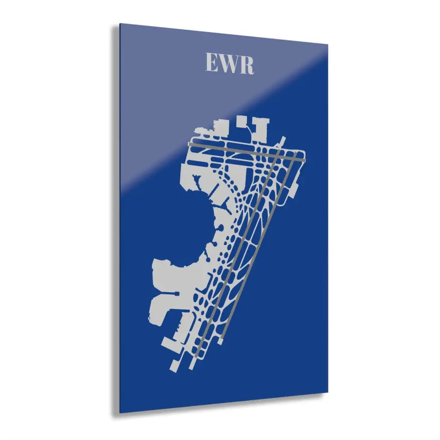 EWR - Newark Liberty International Acrylic Print - Home Decor - Pilot gifts - WWII warbird t-shirt