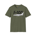 F-100 Super Sabre Side Profile T-Shirt - Pilot gifts - WWII warbird t-shirt