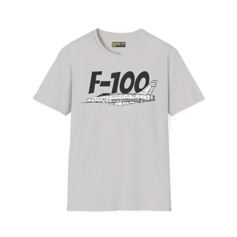 F-100 Super Sabre Side Profile T-Shirt - Pilot gifts - WWII warbird t-shirt