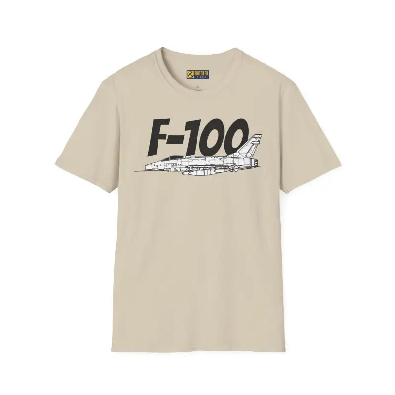 F-100 Super Sabre Side Profile T-Shirt - Pilot gifts - WWII warbird t-shirt