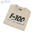 F-100 Super Sabre Side Profile T-Shirt - Pilot gifts - WWII warbird t-shirt