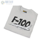 F-100 Super Sabre Side Profile T-Shirt - Pilot gifts - WWII warbird t-shirt