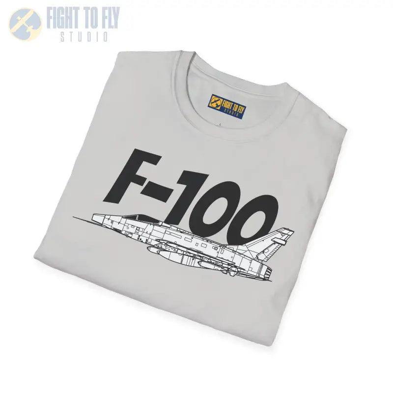 F-100 Side Profile T-Shirt – First Supersonic Fighter Tee - Pilot gifts - WWII warbird t-shirt