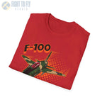 F-100 Super Sabre Comic Style T-Shirt - Pilot gifts - WWII warbird t-shirt