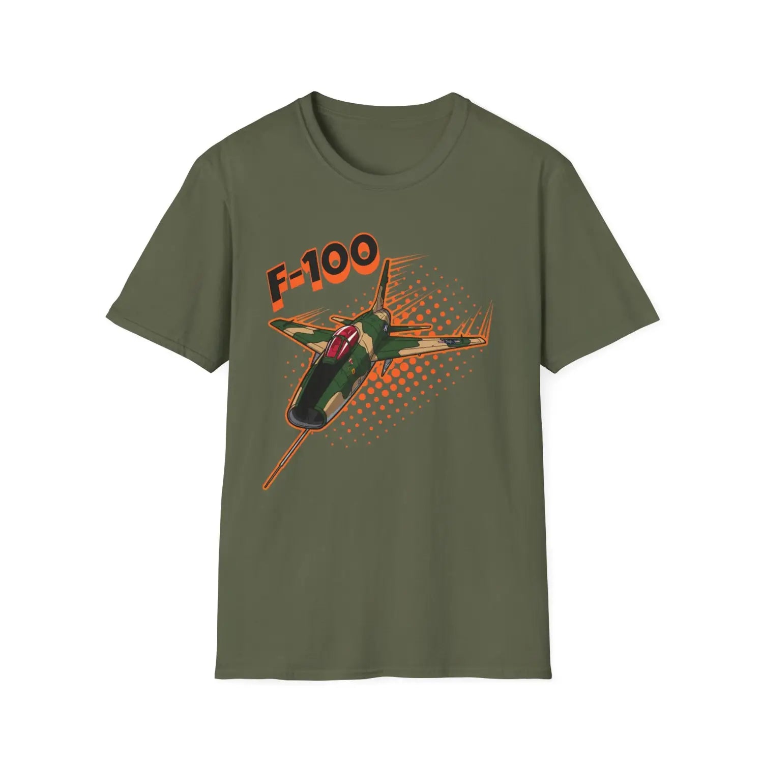 F-100 Super Sabre Comic Style T-Shirt - Pilot gifts - WWII warbird t-shirt