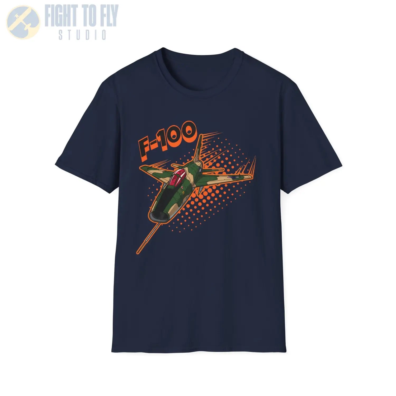 F-100 Super Sabre Comic Style T-Shirt - Pilot gifts - WWII warbird t-shirt