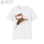 F-100 Super Sabre Comic Style T-Shirt - Pilot gifts - WWII warbird t-shirt