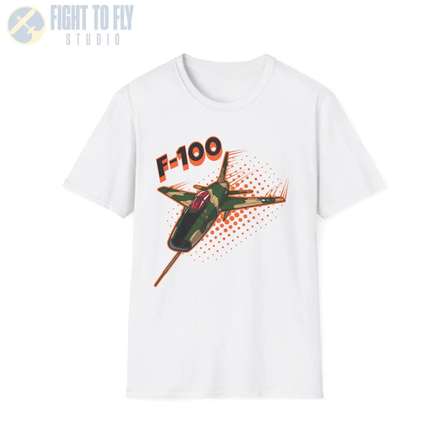 F-100 Super Sabre Comic Style T-Shirt - Pilot gifts - WWII warbird t-shirt