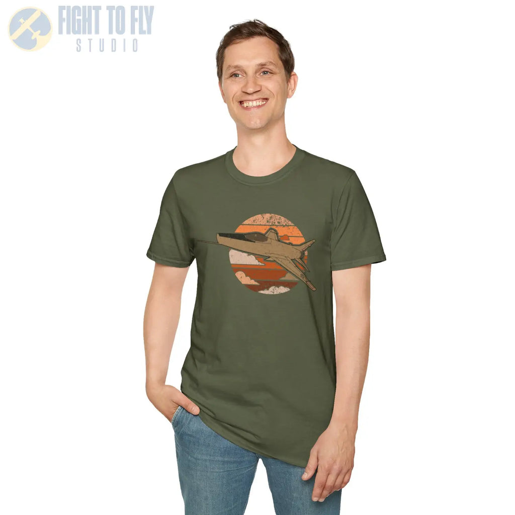 F-100 Super Sabre Retro T-Shirt - Pilot gifts - WWII warbird t-shirt