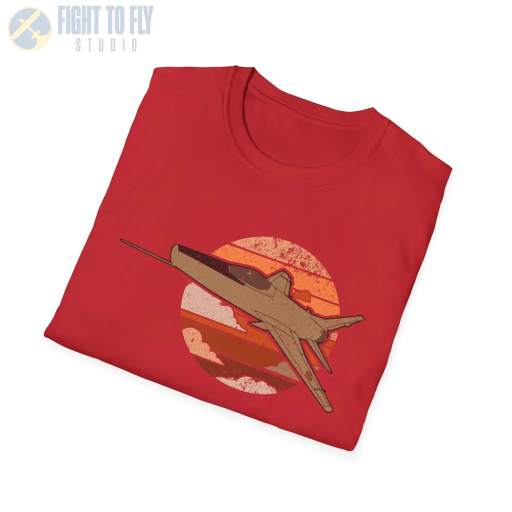 F-100 Super Sabre Retro T-Shirt - Pilot gifts - WWII warbird t-shirt