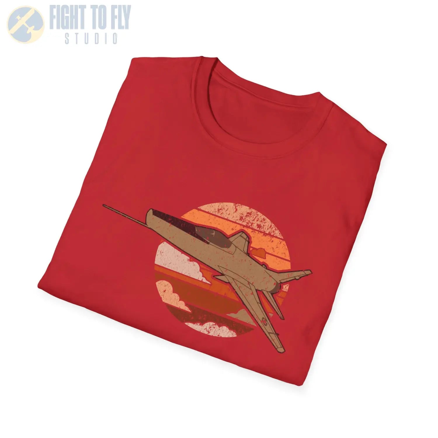 F-100 Super Sabre Retro T-Shirt - Pilot gifts - WWII warbird t-shirt