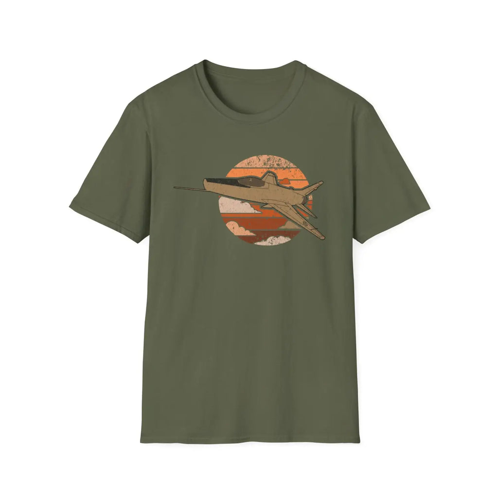 F-100 Super Sabre Retro T-Shirt - Pilot gifts - WWII warbird t-shirt
