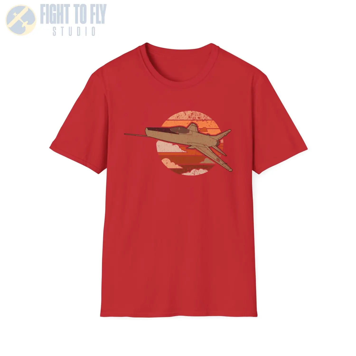 F-100 Super Sabre Retro T-Shirt - Pilot gifts - WWII warbird t-shirt