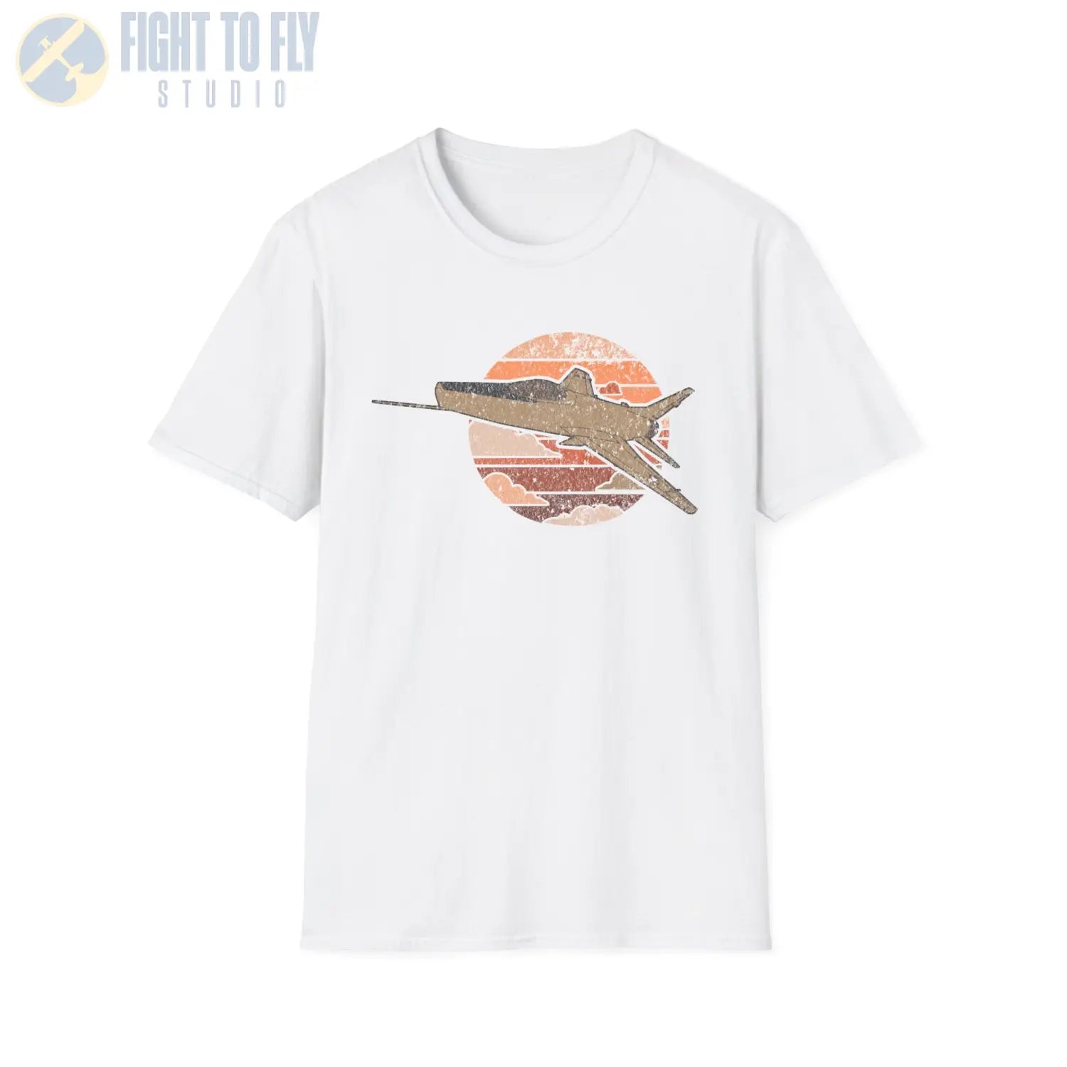 F-100 Super Sabre Retro T-Shirt - Pilot gifts - WWII warbird t-shirt