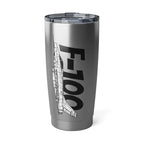 F-100 Tumbler – Cold War Jet Fighter Art - Mug - Pilot gifts - WWII warbird t-shirt