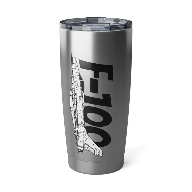 F-100 Tumbler – Cold War Jet Fighter Art - Mug - Pilot gifts - WWII warbird t-shirt
