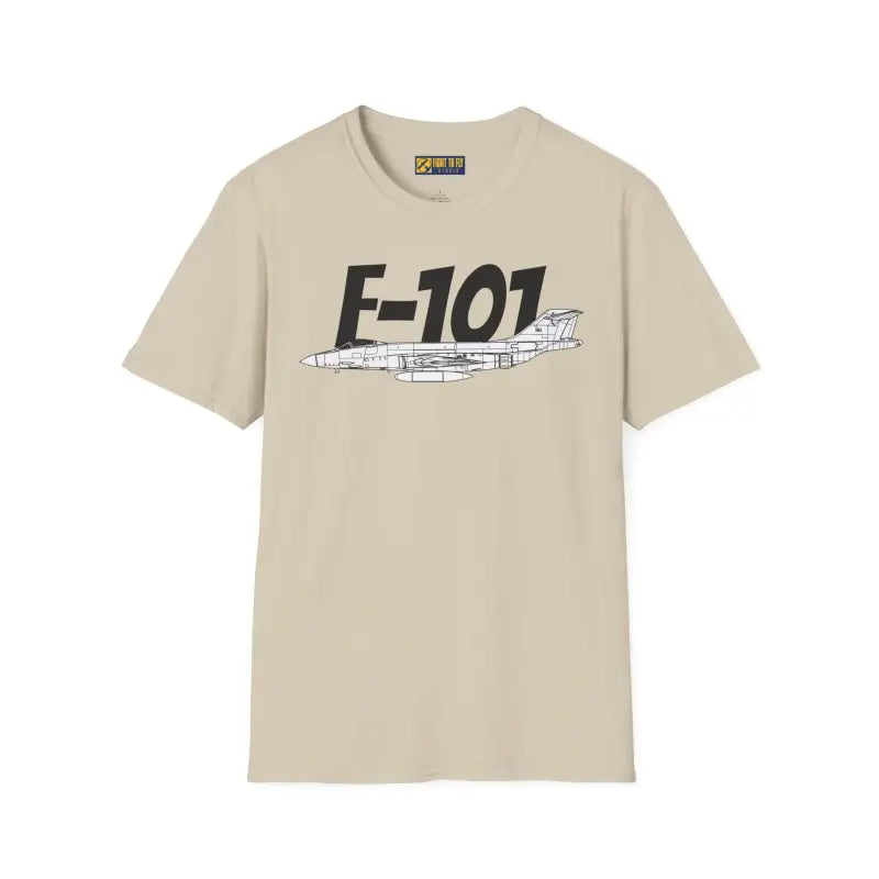 F-101 Side Profile T-Shirt – Cold War Jet Interceptor Tee - Pilot gifts - WWII warbird t-shirt