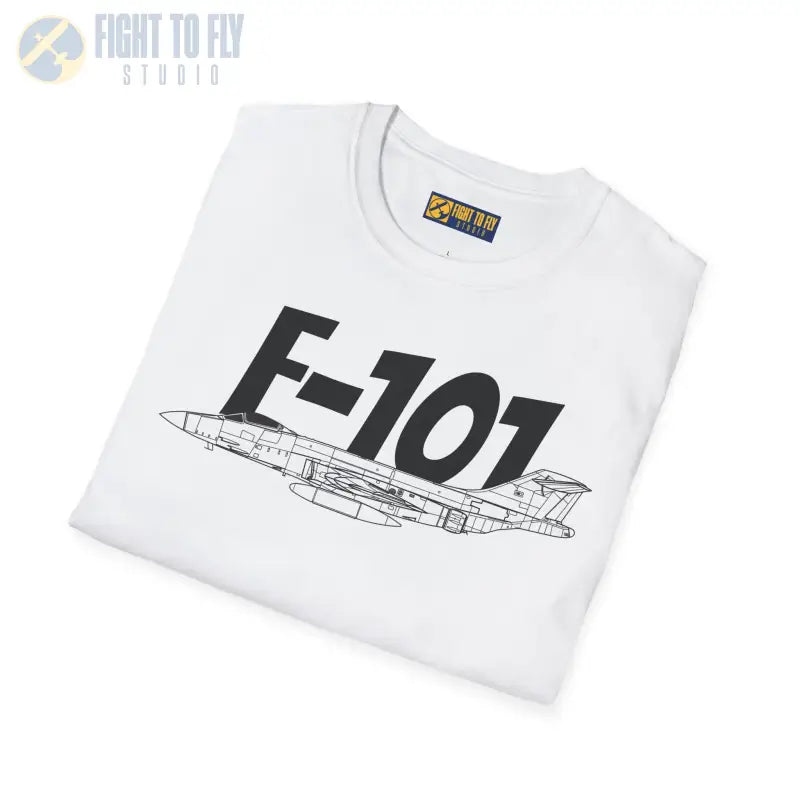 F-101 Side Profile T-Shirt – Cold War Jet Interceptor Tee - Pilot gifts - WWII warbird t-shirt