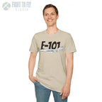 F-101 Voodoo Side Profile T-Shirt - Pilot gifts - WWII warbird t-shirt