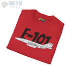 F-101 Voodoo Side Profile T-Shirt - Pilot gifts - WWII warbird t-shirt