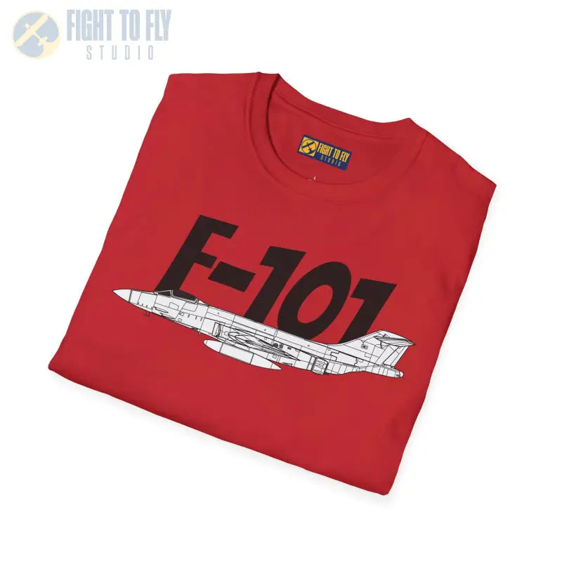 F-101 Side Profile T-Shirt – Cold War Jet Interceptor Tee - Pilot gifts - WWII warbird t-shirt