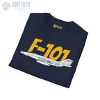 F-101 Voodoo Side Profile T-Shirt - Pilot gifts - WWII warbird t-shirt