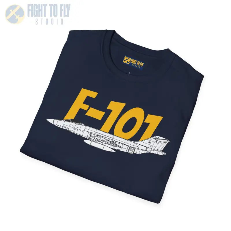 F-101 Side Profile T-Shirt – Cold War Jet Interceptor Tee - Pilot gifts - WWII warbird t-shirt