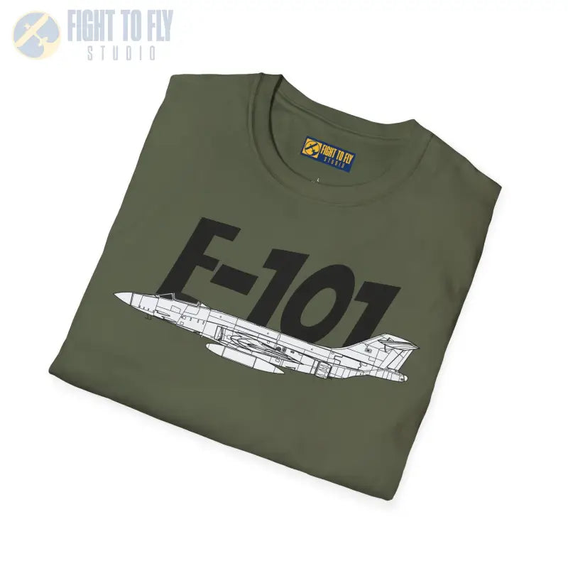 F-101 Voodoo Side Profile T-Shirt - Pilot gifts - WWII warbird t-shirt