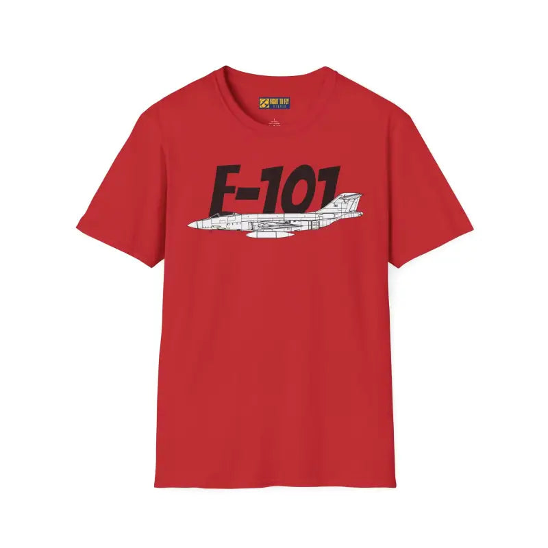 F-101 Side Profile T-Shirt – Cold War Jet Interceptor Tee - Pilot gifts - WWII warbird t-shirt