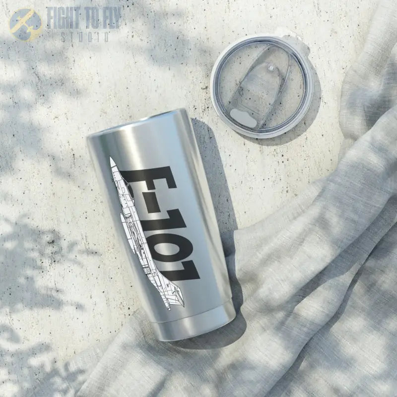 F-101 Tumbler – Cold War Interceptor Profile Art - Mug - Pilot gifts - WWII warbird t-shirt