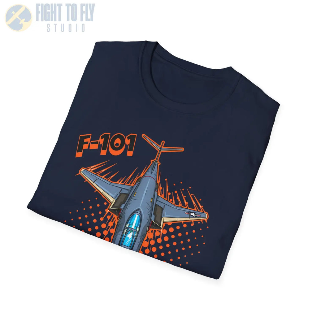 F-101 Voodoo Comic Style T-Shirt - Pilot gifts - WWII warbird t-shirt