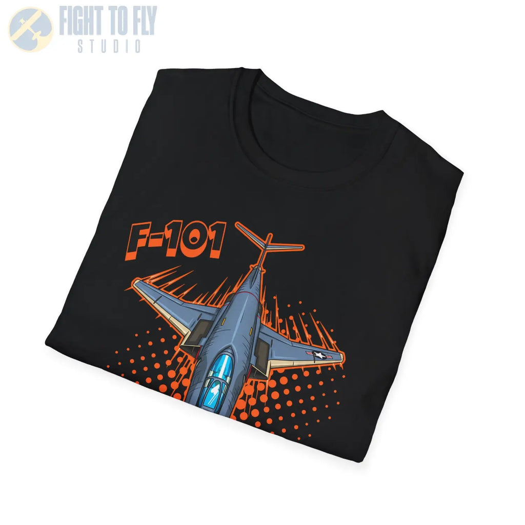 F-101 Voodoo Comic Style T-Shirt - Pilot gifts - WWII warbird t-shirt