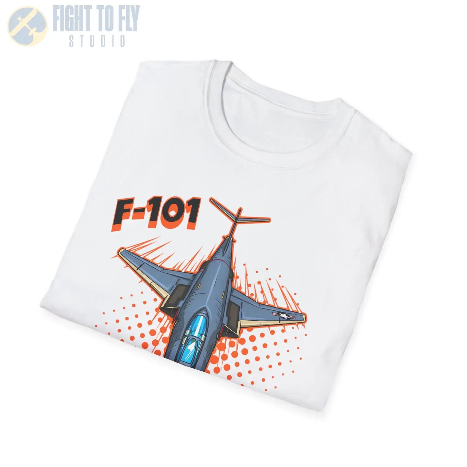 F-101 Voodoo Comic Style T-Shirt - Pilot gifts - WWII warbird t-shirt