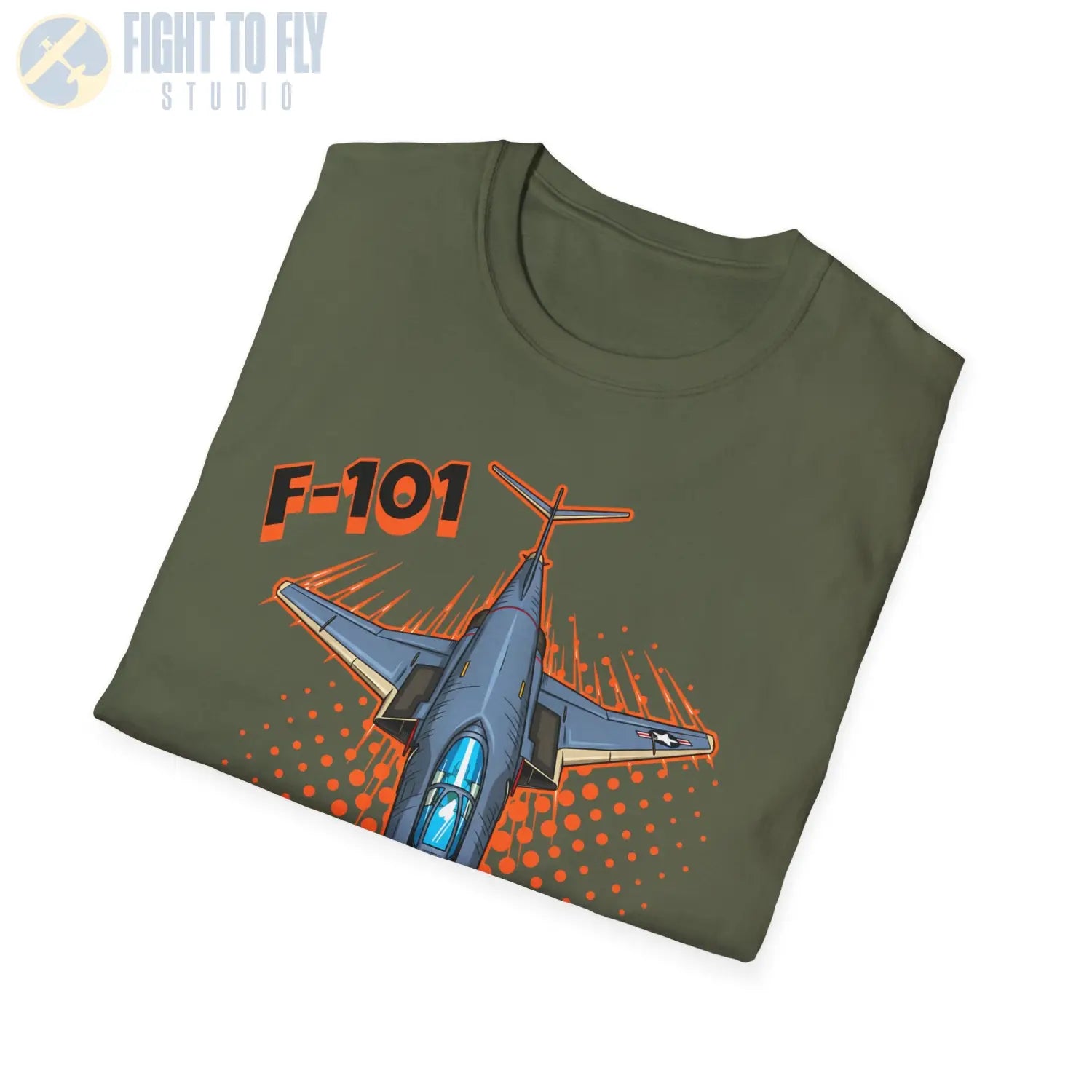 F-101 Voodoo Comic Style T-Shirt - Pilot gifts - WWII warbird t-shirt