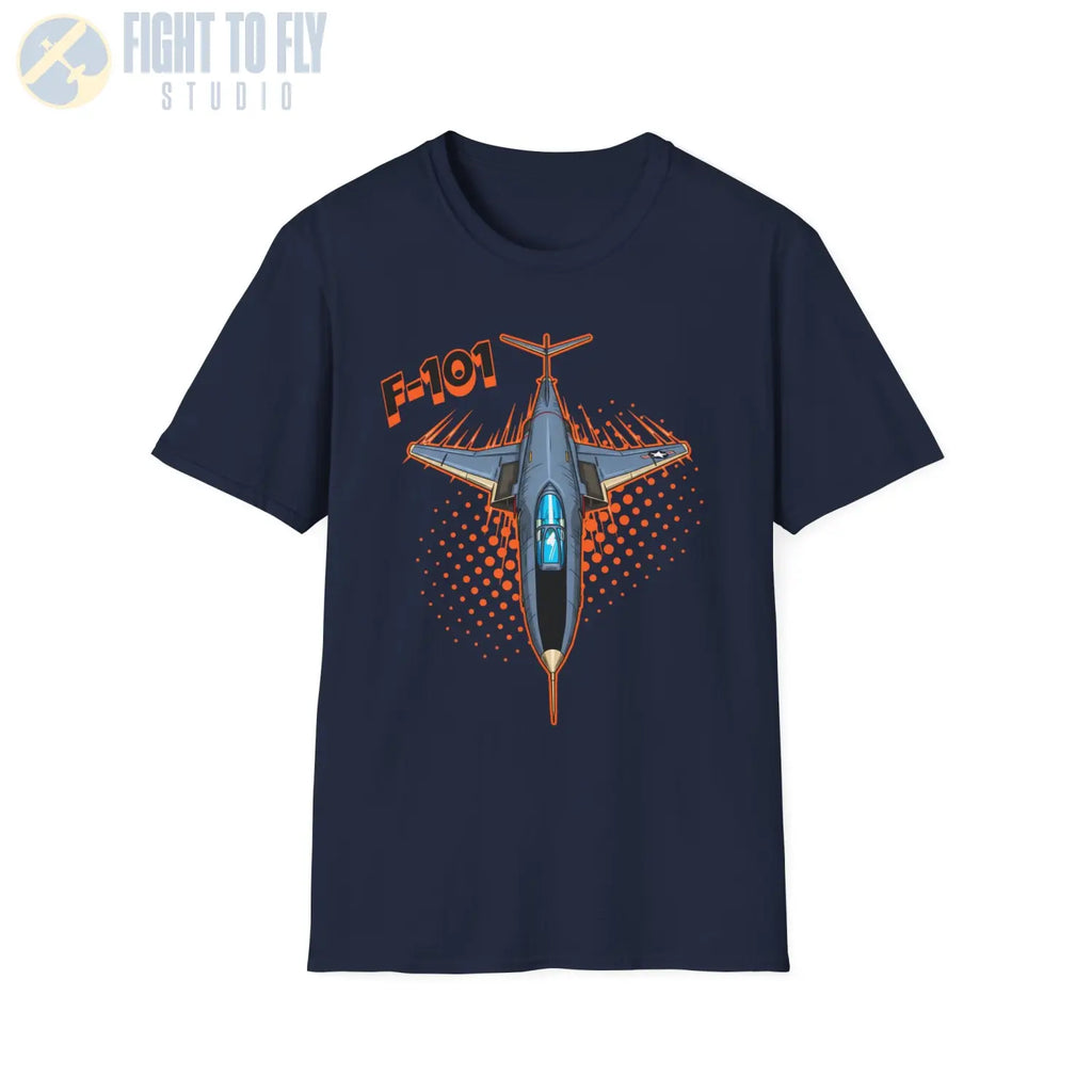 F-101 Voodoo Comic Style T-Shirt - Pilot gifts - WWII warbird t-shirt