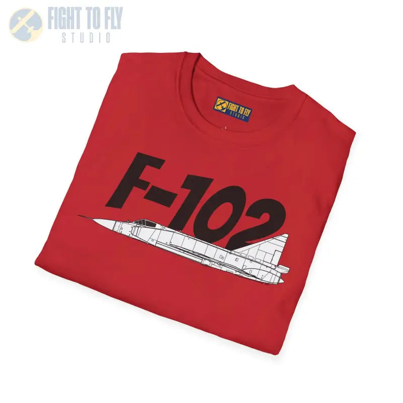 F-102 Delta Dagger Side Profile T-Shirt - Pilot gifts - WWII warbird t-shirt