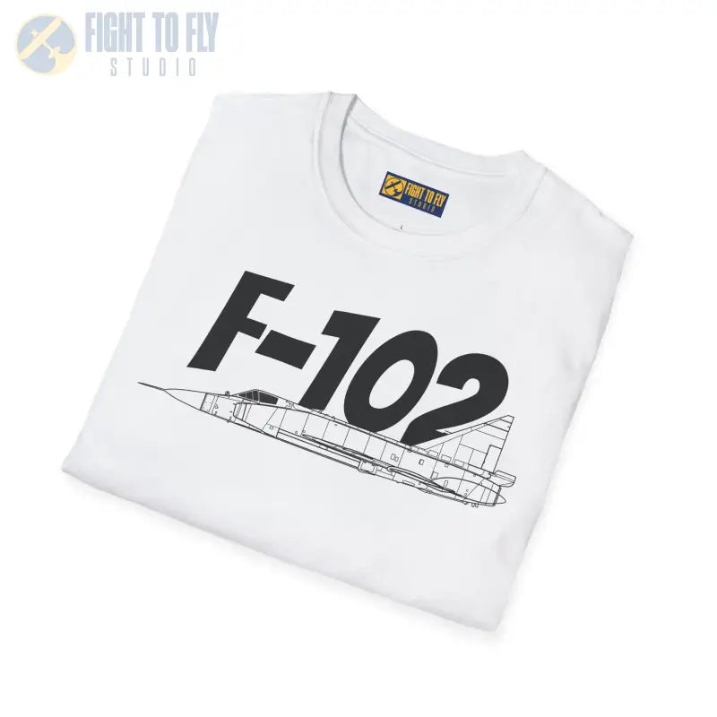 F-102 Delta Dagger Side Profile T-Shirt - Pilot gifts - WWII warbird t-shirt