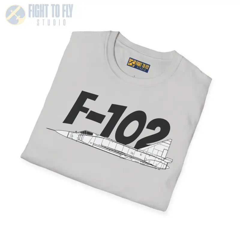 F-102 Delta Dagger Side Profile T-Shirt - Pilot gifts - WWII warbird t-shirt