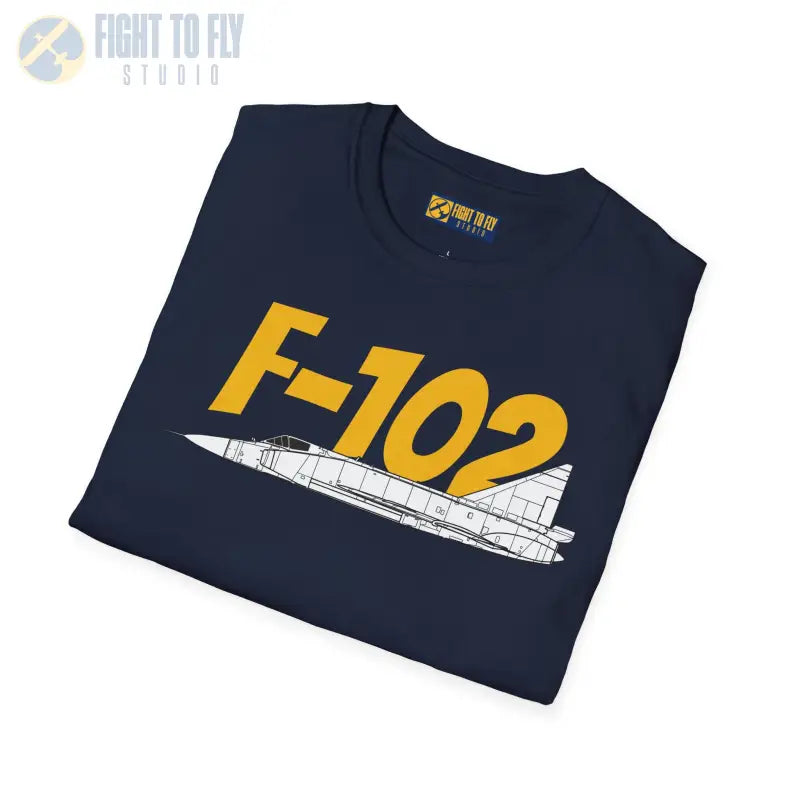F-102 Side Profile T-Shirt – First Delta-Wing Interceptor Tee - Pilot gifts - WWII warbird t-shirt