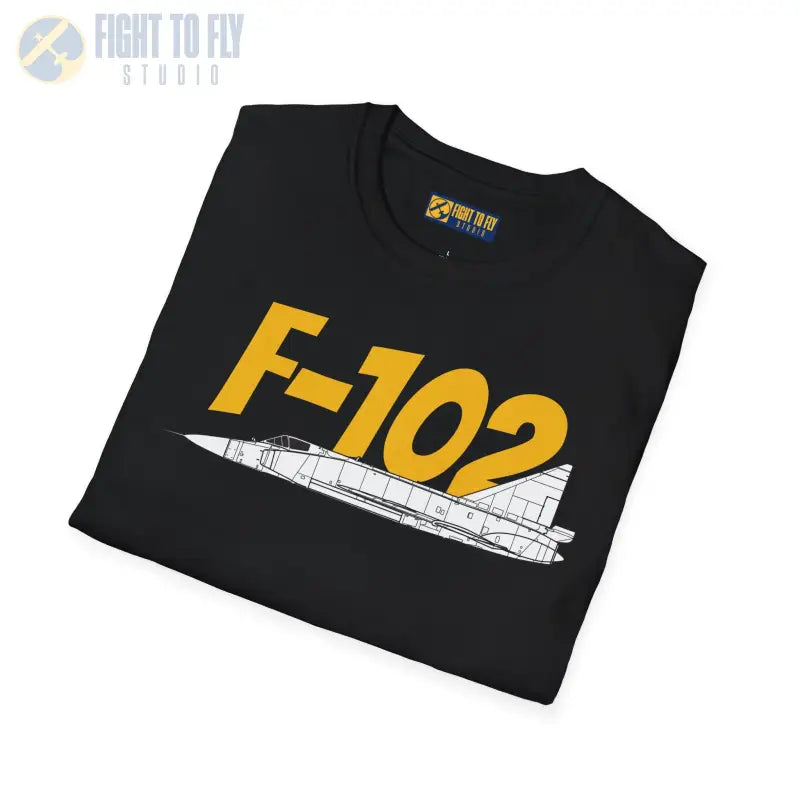 F-102 Delta Dagger Side Profile T-Shirt - Pilot gifts - WWII warbird t-shirt